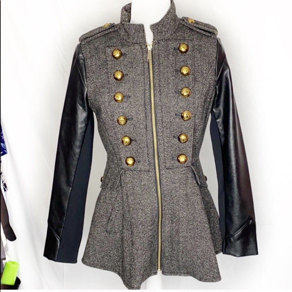BCBG generation Tweed military jacket S